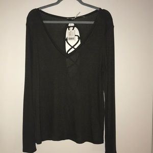 Open back kimchi blue sweater